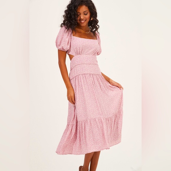 π·LAIT COLLECTION STACEY PUFF SLEEVE CUTOUT DRESS (NWT) π· - Picture 5 of 15